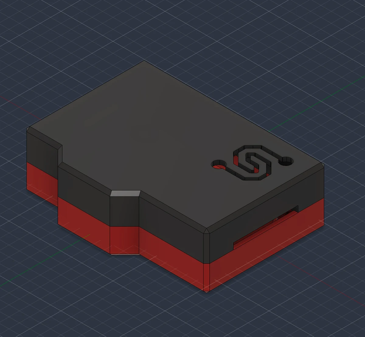 Custom enclosure — Silver Signal CAD model